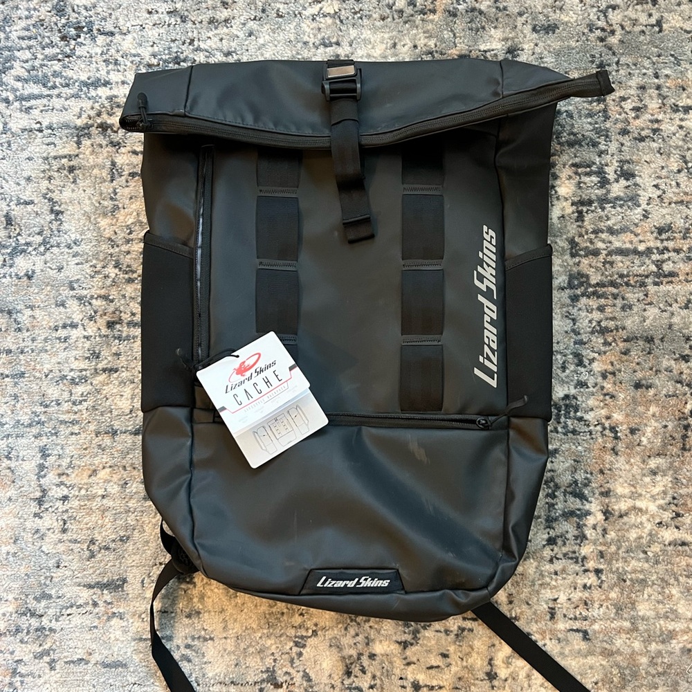 Lizard Skins NWT Cache Lifestyle Black Backpack Gorpcore